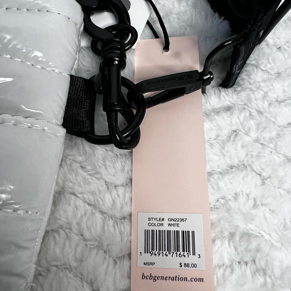 NWT BCBG Two-Way Purse, White - Picture 3 of 7